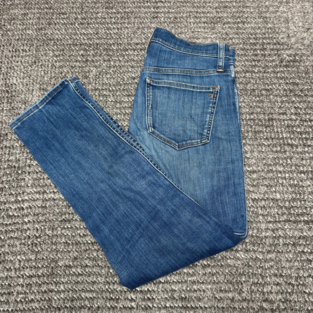 Madewell Womens‎ Mid-Rise Stovepipe Jeans Size 25 Blue Medium Wash Stretch